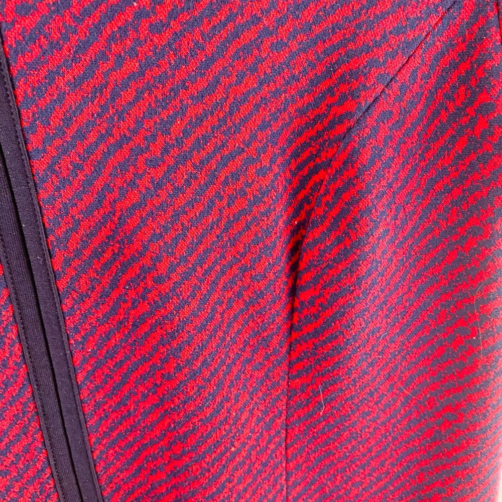 Talbots Red and Blue Striped Short Sleeved Sheath Dress Knee-Length Size 16 - Picture 3 of 10